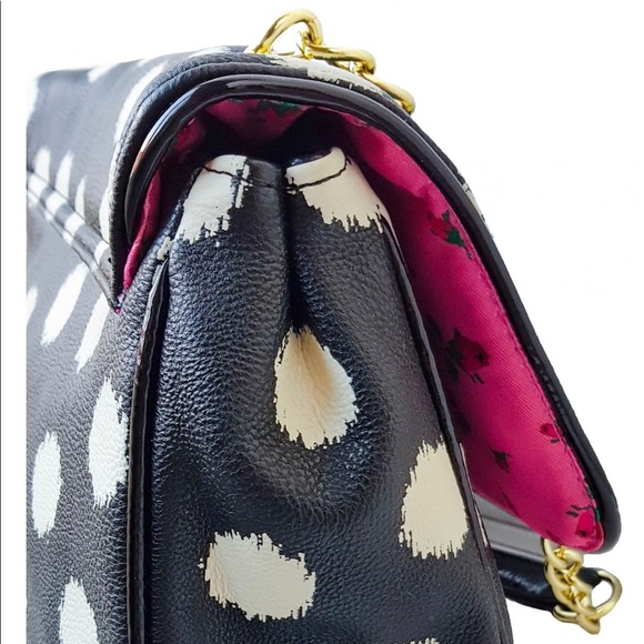 NWT Betsey Johnson Black Polka Dot Bag - Picture 2 of 6